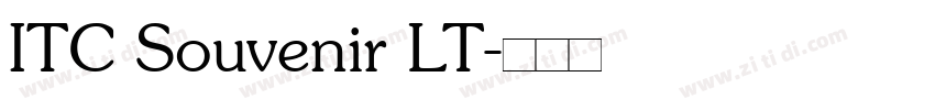 ITC Souvenir LT字体转换